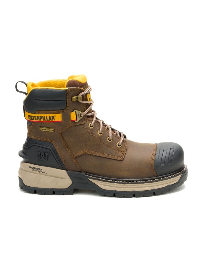 CATERPILLAR EXCAVATOR POWERSPRING 6" WP CT Pyramid Men’s Safety Shoe – Full Grain Leather, Composite Toe, Slip‑Resistant,Electrical Hazard - Image 2